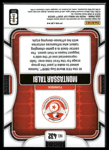 2026 Panini Prizm FIFA World Cup #432 Montassar Talbi Silver Prizm