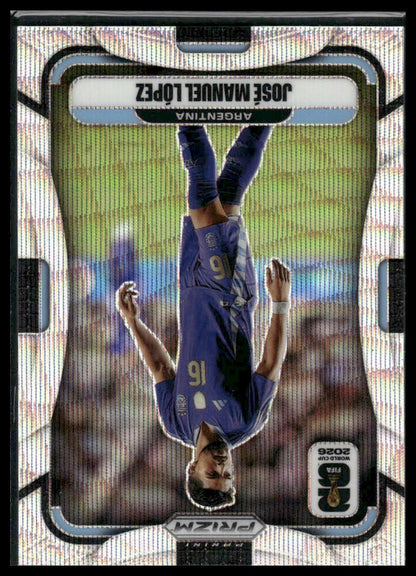 2026 Panini Prizm FIFA World Cup #19 José Manuel López White Sparkle