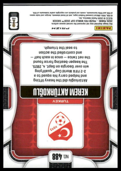 2026 Panini Prizm FIFA World Cup #488 Kerem Aktürkoğlu Disco
