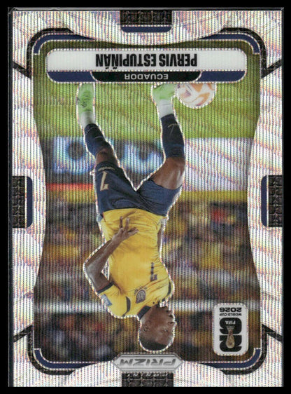 2026 Panini Prizm FIFA World Cup #212 Pervis Estupiñán White Sparkle