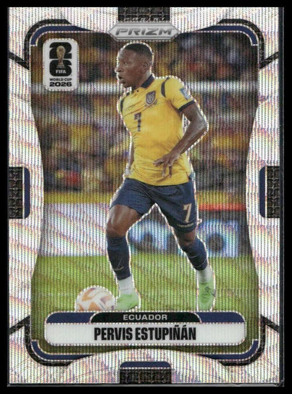 2026 Panini Prizm FIFA World Cup #212 Pervis Estupiñán White Sparkle