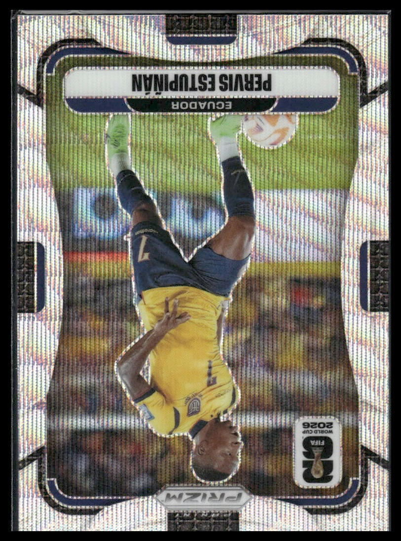 2026 Panini Prizm FIFA World Cup #212 Pervis Estupiñán White Sparkle
