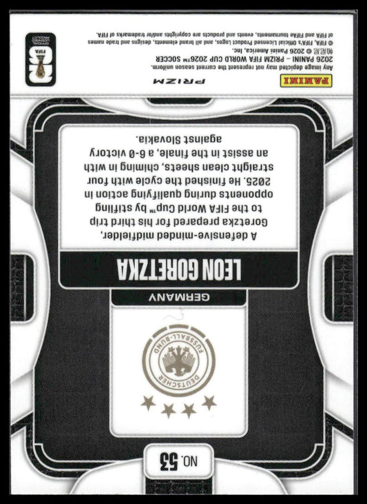 2026 Panini Prizm FIFA World Cup #53 Leon Goretzka Disco