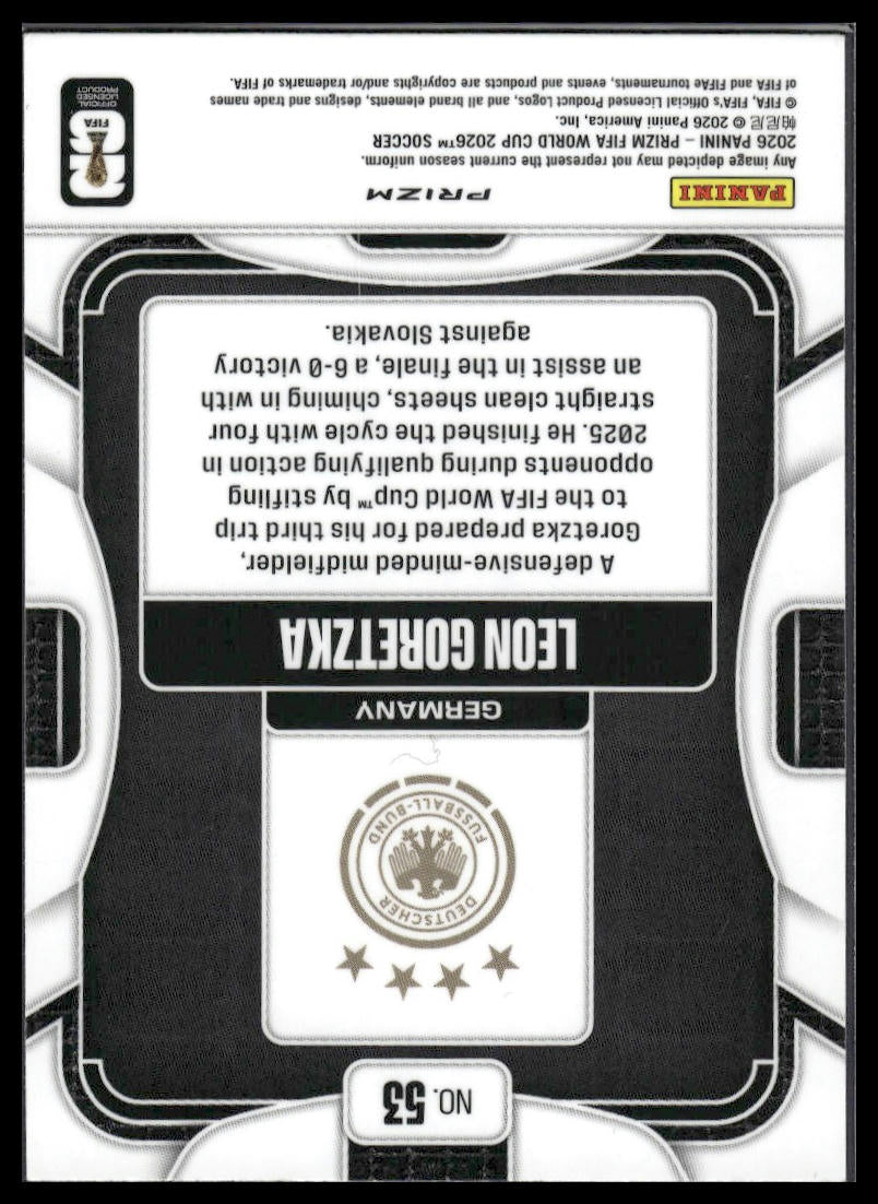 2026 Panini Prizm FIFA World Cup #53 Leon Goretzka Disco
