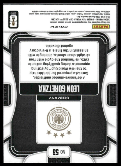 2026 Panini Prizm FIFA World Cup #53 Leon Goretzka Disco