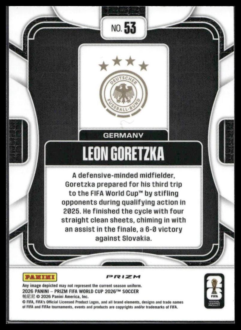 2026 Panini Prizm FIFA World Cup #53 Leon Goretzka Disco