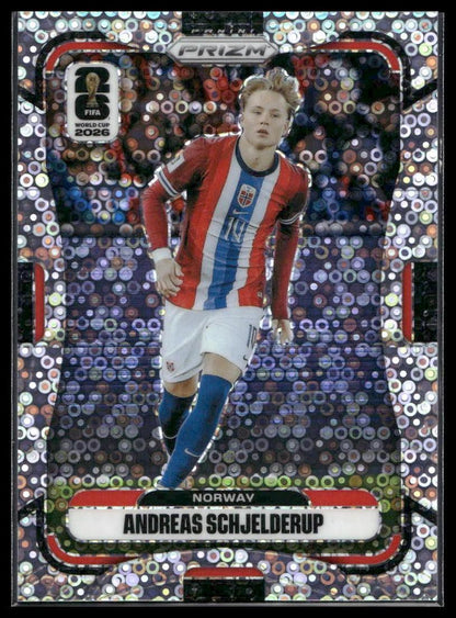 2026 Panini Prizm FIFA World Cup #335 Andreas Schjelderup Disco Prizm