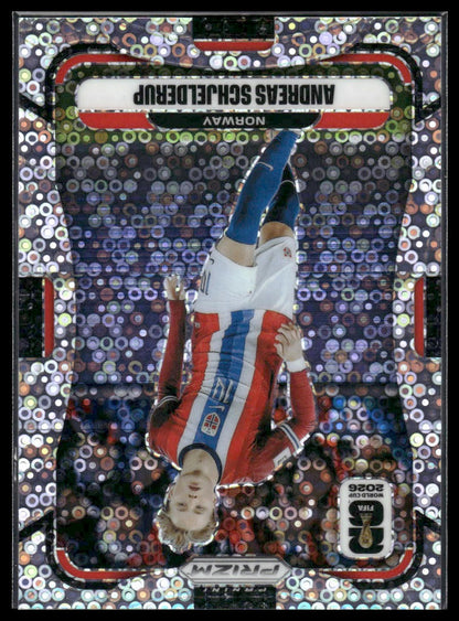 2026 Panini Prizm FIFA World Cup #335 Andreas Schjelderup Disco Prizm