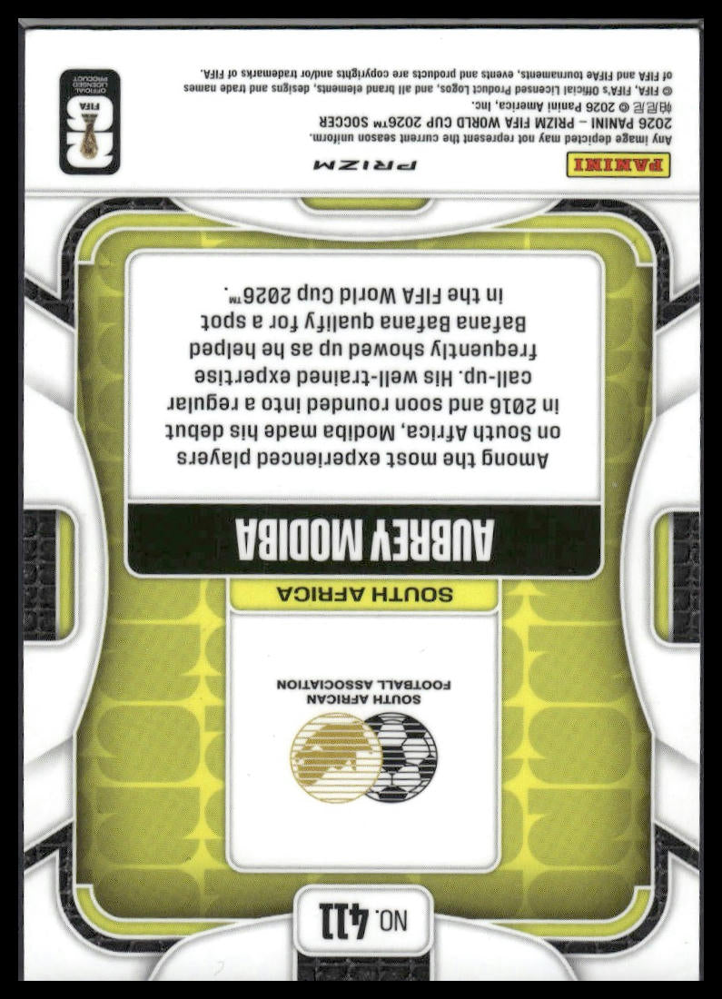 2026 Panini Prizm FIFA World Cup #411 Aubrey Modiba Disco Prizm
