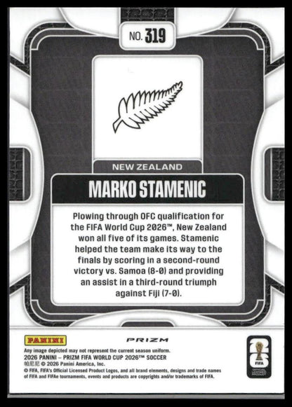 2026 Panini Prizm FIFA World Cup #319 Marko Stamenic Wave Prizm
