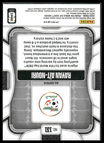 2026 Panini Prizm FIFA World Cup #131 Rayan Ait-Nouri Disco Prizm