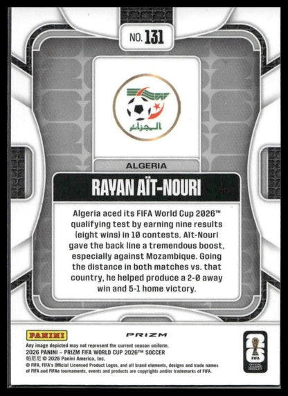 2026 Panini Prizm FIFA World Cup #131 Rayan Ait-Nouri Disco Prizm