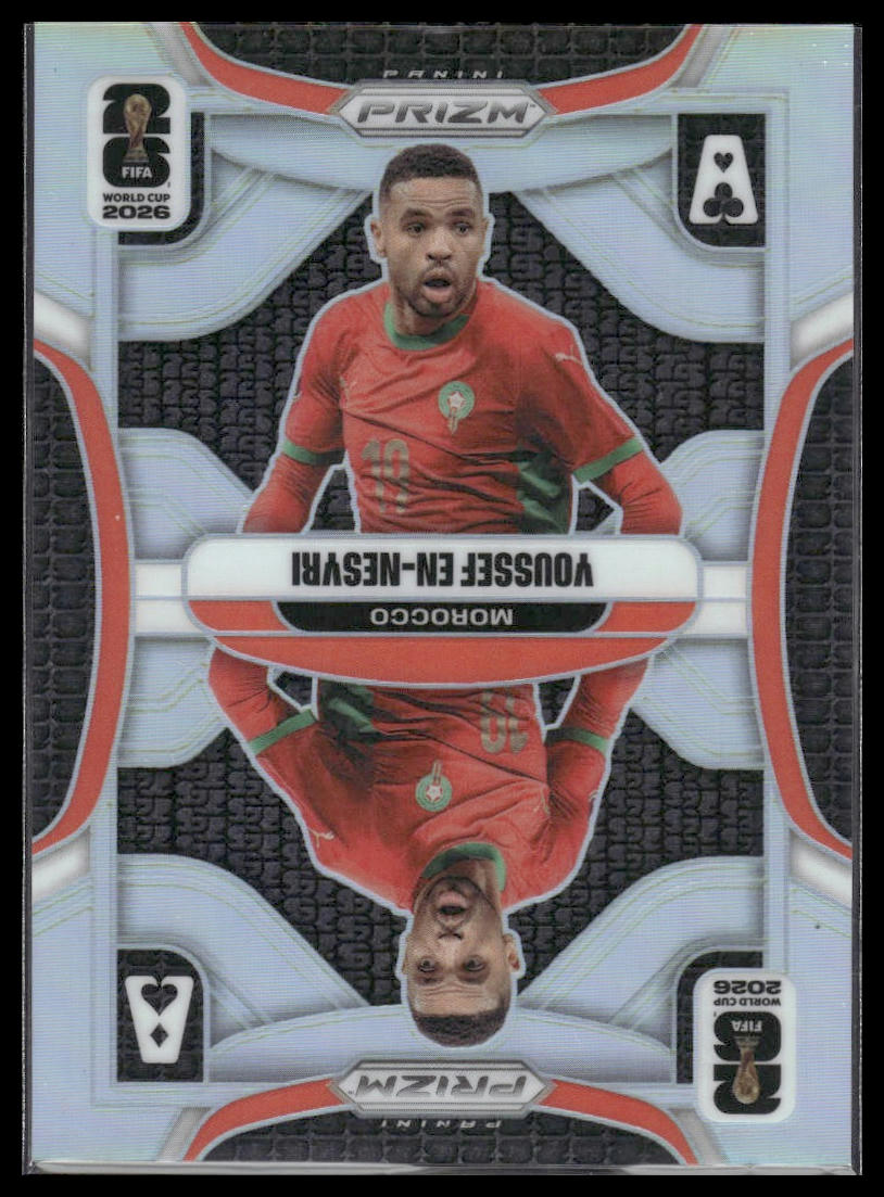 2026 Panini Prizm FIFA World Cup #12 Youssef En-Nesyri Aces Silver Prizm