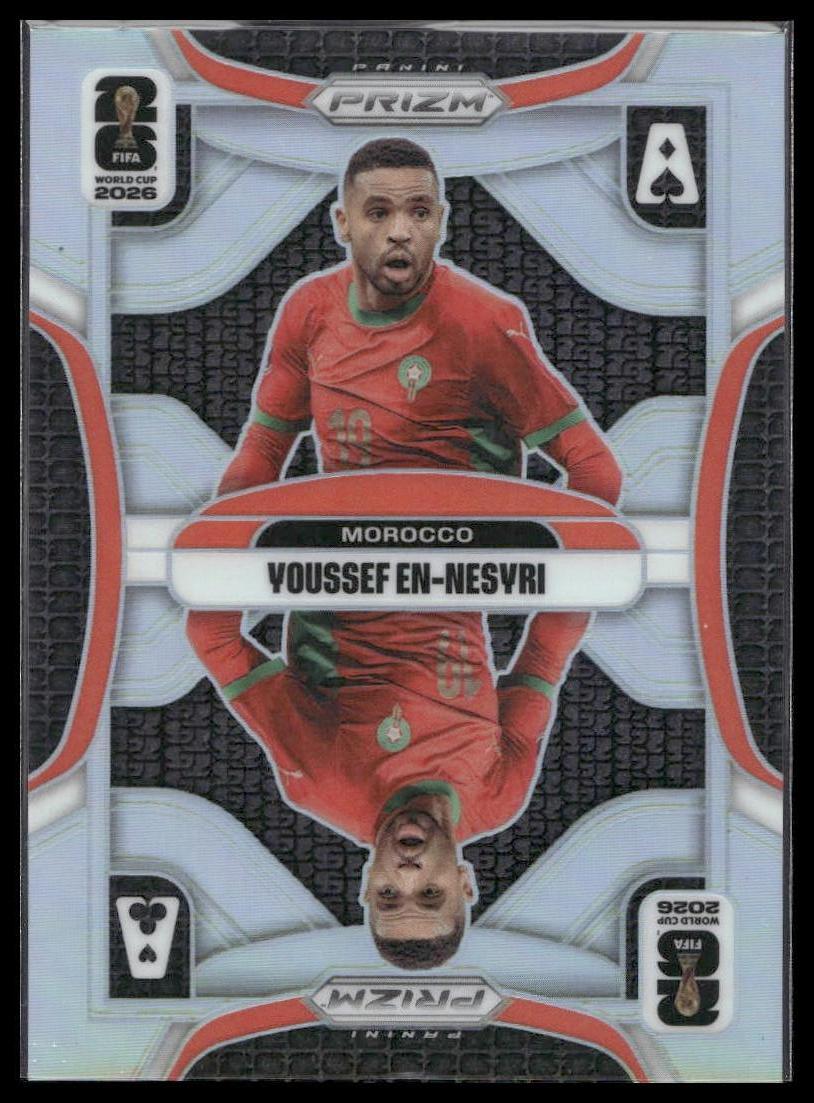 2026 Panini Prizm FIFA World Cup #12 Youssef En-Nesyri Aces Silver Prizm