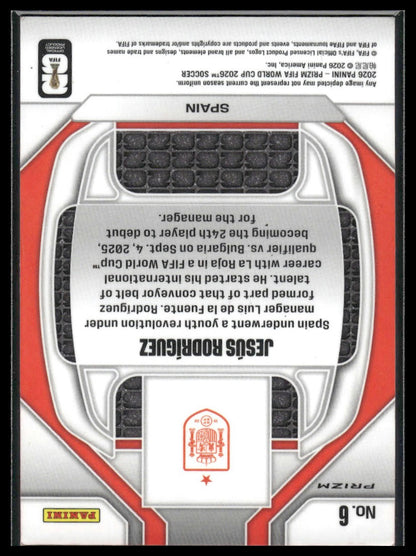 2026 Panini Prizm FIFA World Cup #6 Jesus Rodriguez New Era