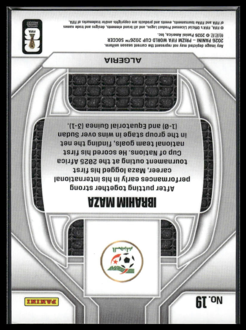 2026 Panini Prizm FIFA World Cup #19 Ibrahim Maza New Era Silver Prizm