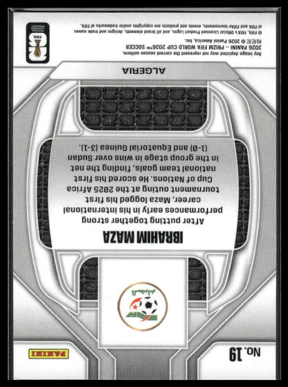 2026 Panini Prizm FIFA World Cup #19 Ibrahim Maza New Era Silver Prizm