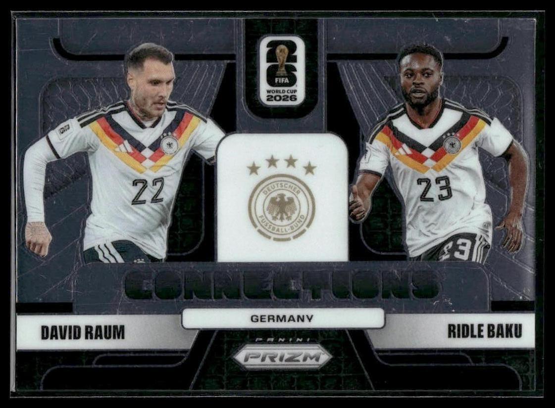2026 Prizm FIFA World Cup #1 David Raum / Ridle Baku Connections Silver Prizm