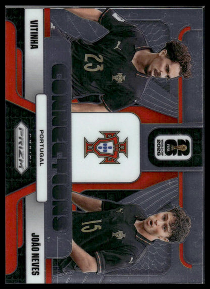 2026 Prizm FIFA World Cup #17 Joao Neves / Vitinha Connections Silver Prizm