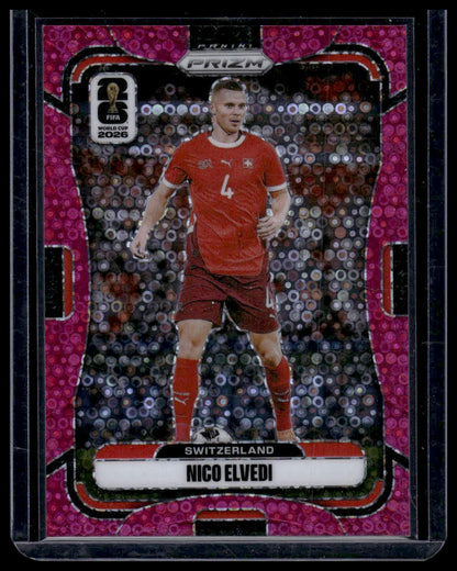 2026 Panini Prizm FIFA World Cup #423 Nico Elvedi Pink Disco Prizm #/199