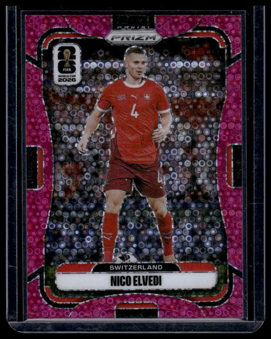 2026 Panini Prizm FIFA World Cup #423 Nico Elvedi Pink Disco Prizm #/199
