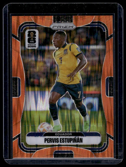 2026 Panini Prizm FIFA World Cup #212 Pervis Estupiñán Orange Wave Prizm #/315