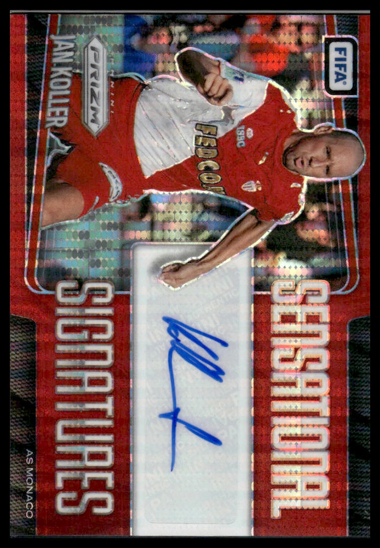 2025 Prizm FIFA Soccer #SS-JK Jan Koller Signatures Sensational Auto Red Prizm