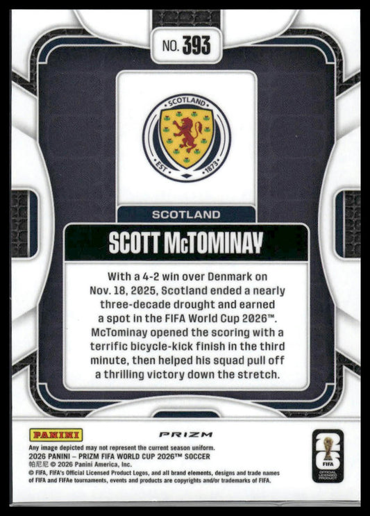 2026 Panini Prizm FIFA World Cup #393 Scott McTominay Wave Prizm