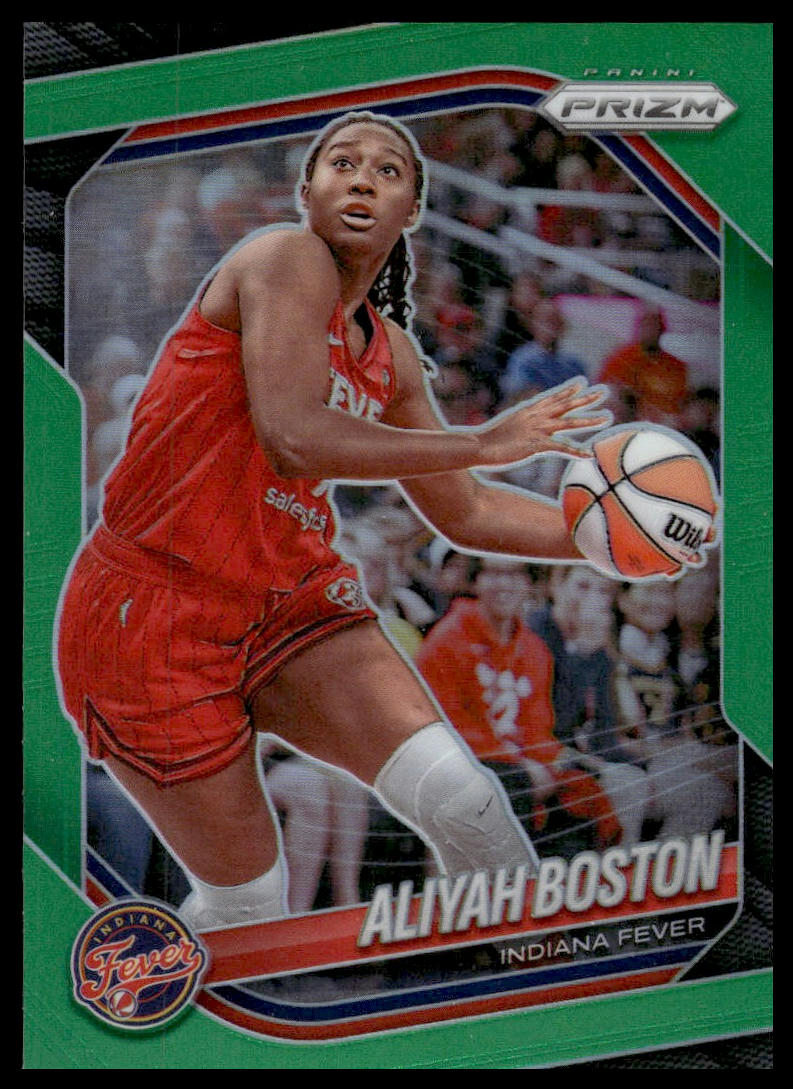 2025 Panini Prizm WNBA #75 Aliyah Boston Green Prizms