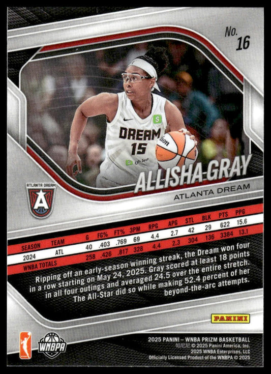 2025 Panini Prizm WNBA #16 Allisha Gray