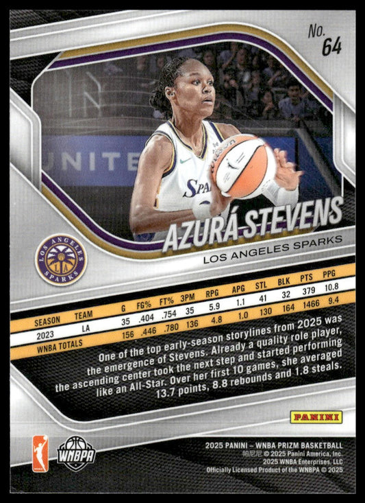 2025 Panini Prizm WNBA #64 Azura Stevens