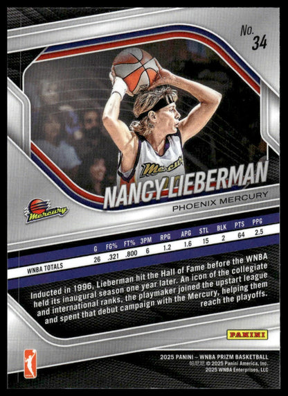 2025 Panini Prizm WNBA #34 Nancy Lieberman