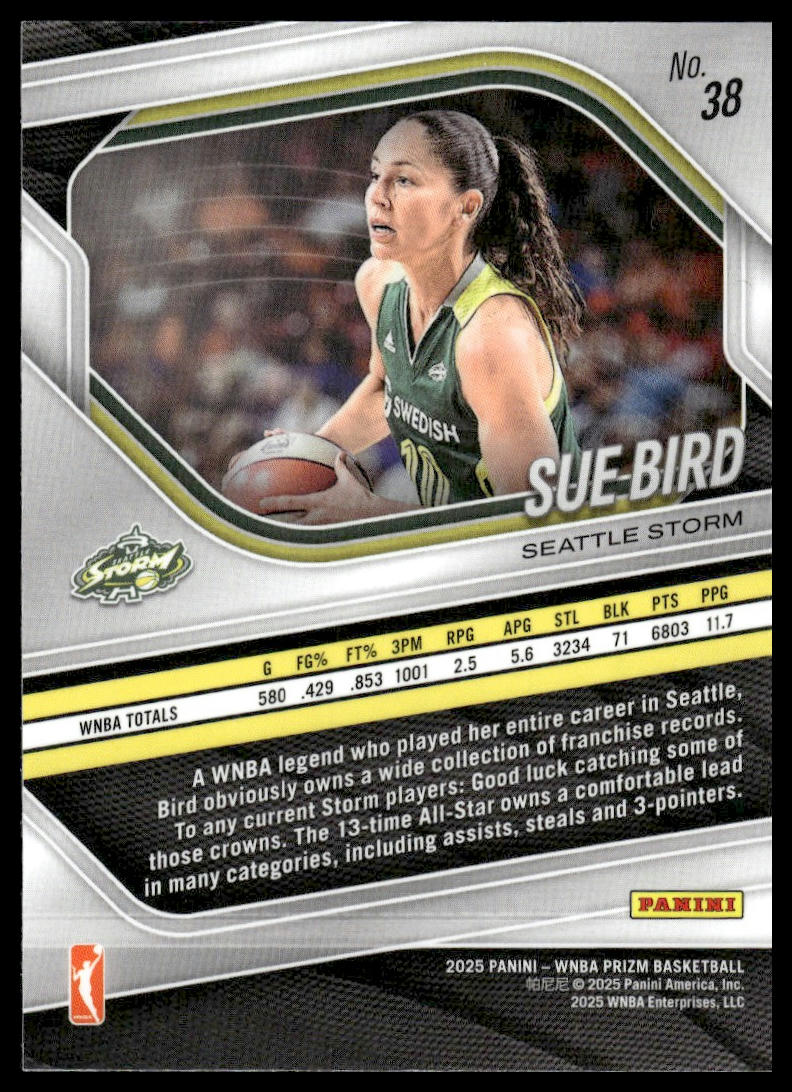 2025 Panini Prizm WNBA #38 Sue Bird