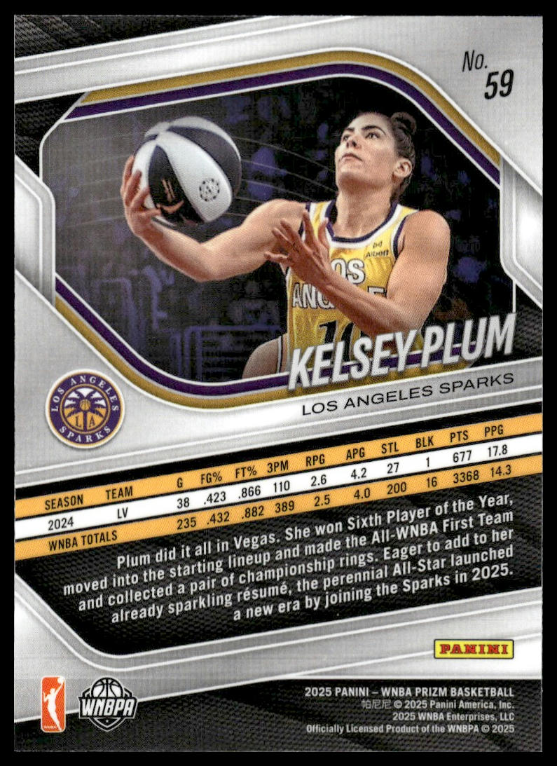 2025 Panini Prizm WNBA #59 Kelsey Plum