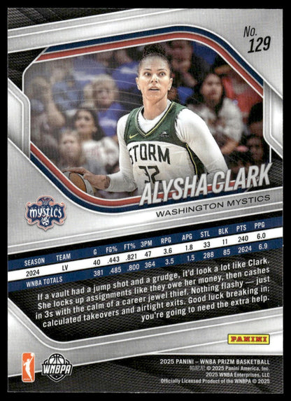 2025 Panini Prizm WNBA #129 Alysha Clark