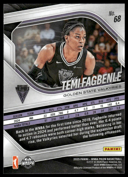 2025 Panini Prizm WNBA #68 Temi Fagbenle