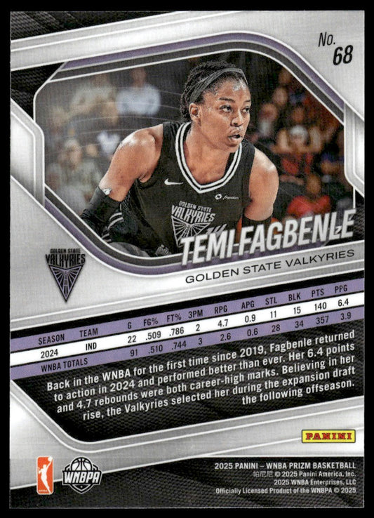 2025 Panini Prizm WNBA #68 Temi Fagbenle