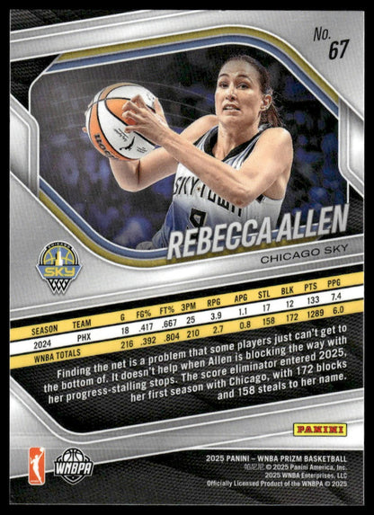 2025 Panini Prizm WNBA #67 Rebecca Allen