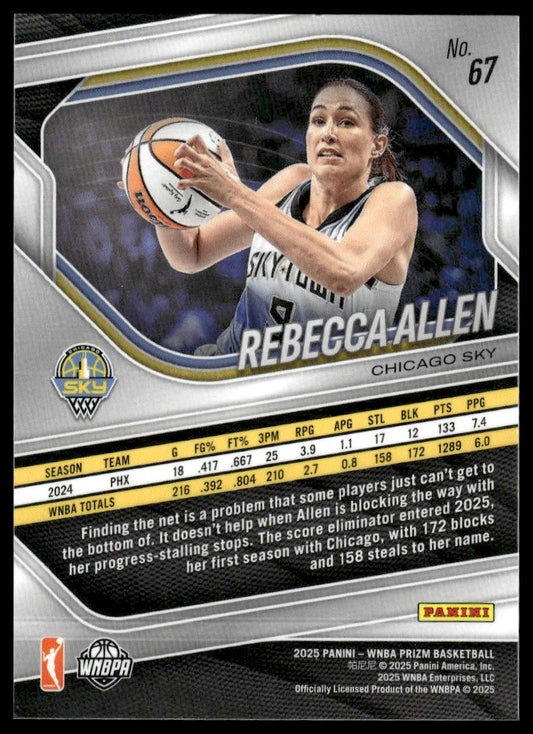 2025 Panini Prizm WNBA #67 Rebecca Allen
