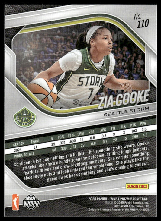 2025 Panini Prizm WNBA #110 Zia Cooke
