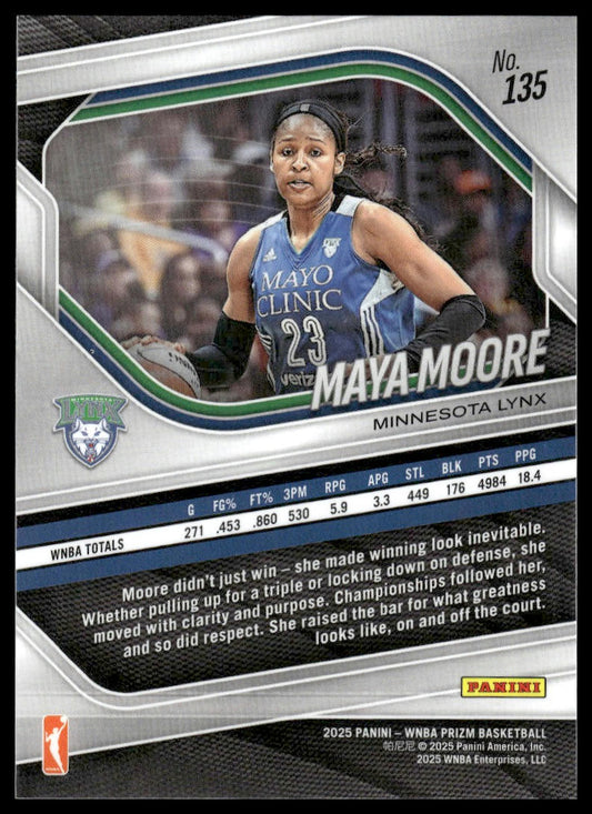 2025 Panini Prizm WNBA #135 Maya Moore