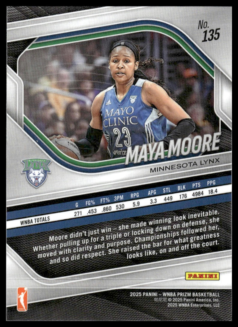 2025 Panini Prizm WNBA #135 Maya Moore