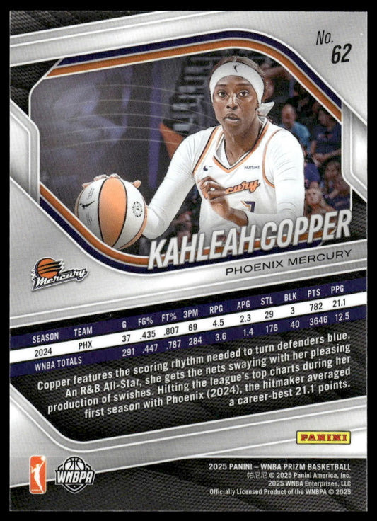2025 Panini Prizm WNBA #62 Kahleah Copper