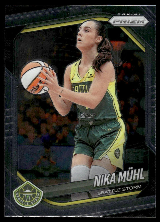 2025 Panini Prizm WNBA #127 Nika Muhl Green Prizms