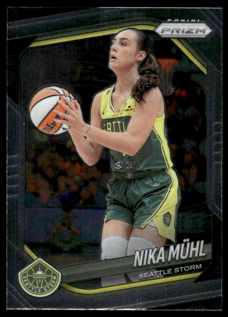 2025 Panini Prizm WNBA #127 Nika Muhl Green Prizms