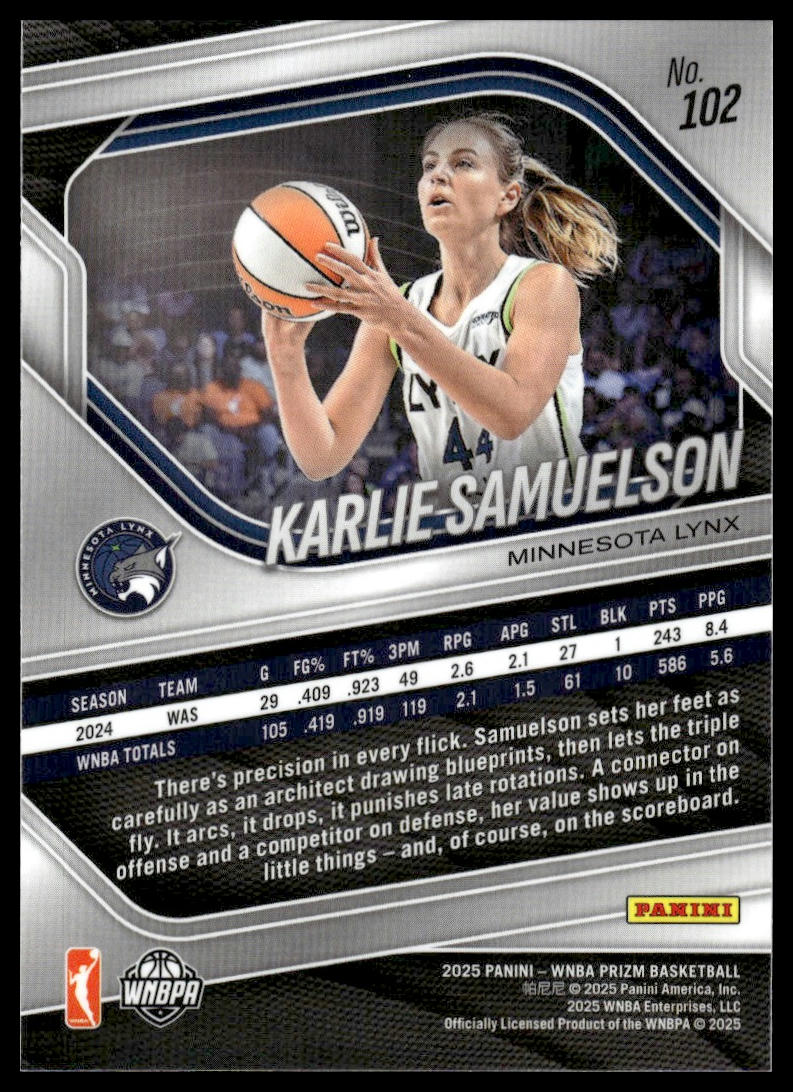2025 Panini Prizm WNBA #102 Karlie Samuelson