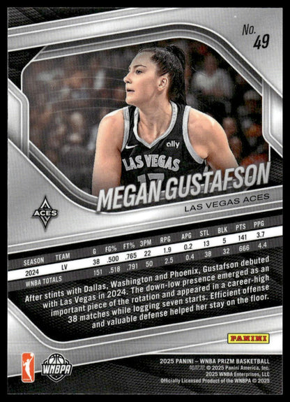 2025 Panini Prizm WNBA #49 Megan Gustafson