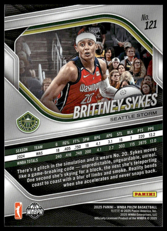 2025 Panini Prizm WNBA #121 Brittney Sykes