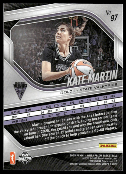2025 Panini Prizm WNBA #97 Kate Martin