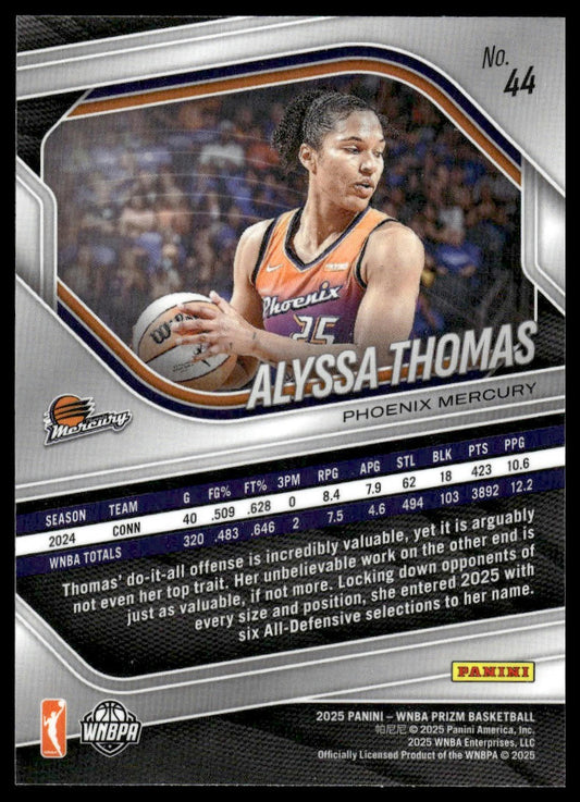 2025 Panini Prizm WNBA #44 Alyssa Thomas